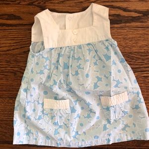 Circo Blue Flower Brushed Cotton Dress